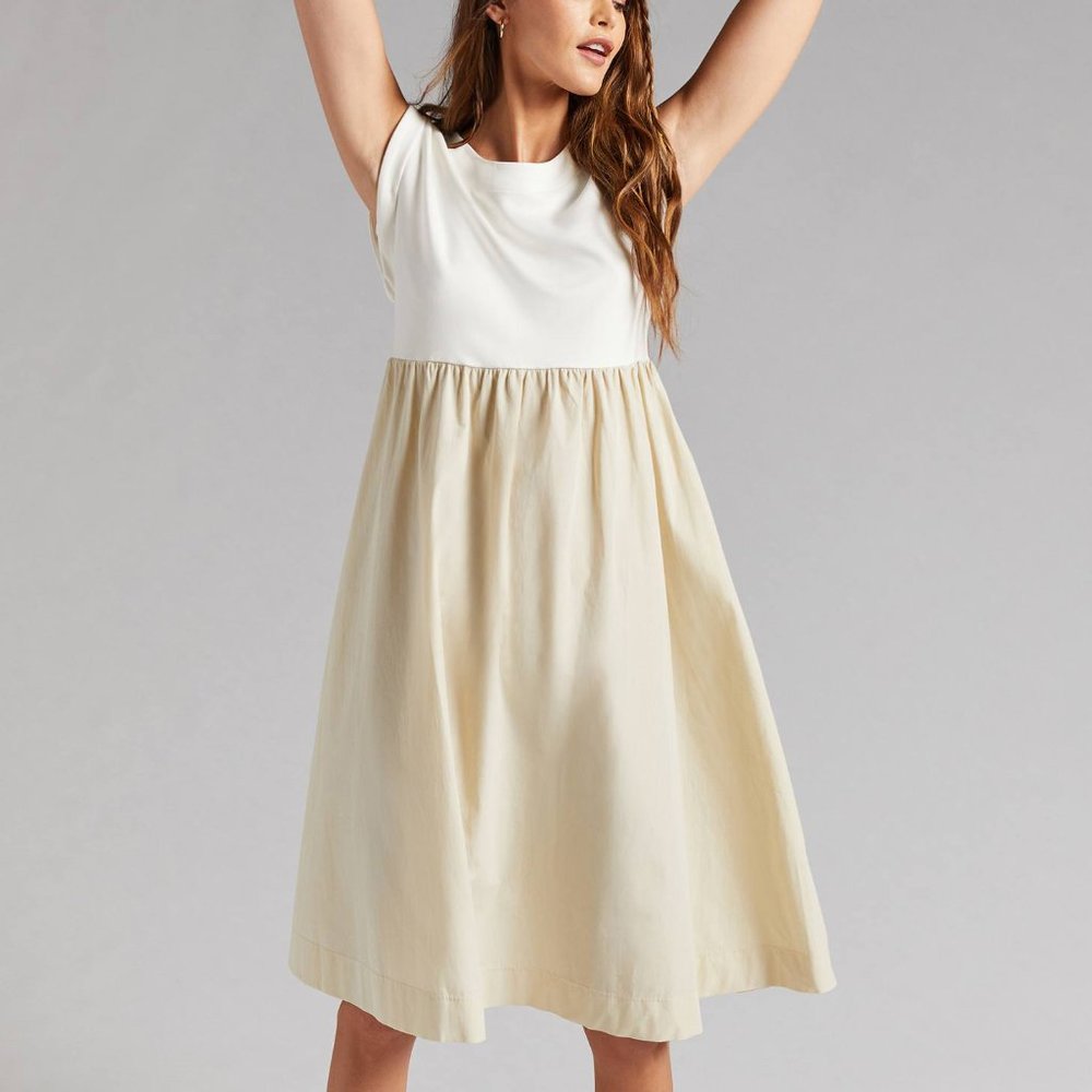 HTF Anthropologie Maeve Babydoll Midi Dress